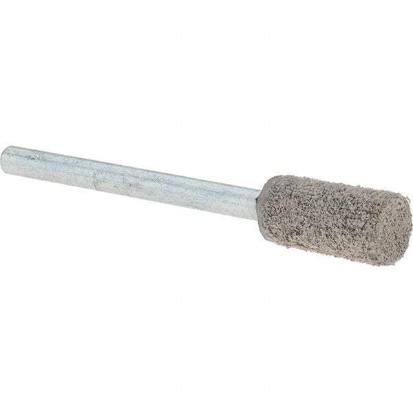 Rex Cut Product - 1/2" Head Diam x 1/2" Thickness, W163, Cylinder End, Aluminum Oxide Mounted Point - White, Medium Grade, 59,990 RPM - USA Tool & Supply