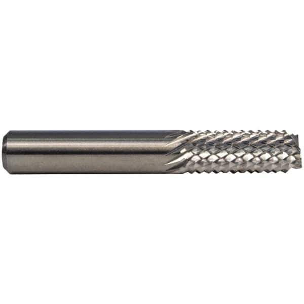 M.A. Ford - 3/8" Diam, 7/8" LOC, End Mill End, Solid Carbide Diamond Pattern Router Bit - 2-1/2" OAL, 3/8" Shank Diam - USA Tool & Supply
