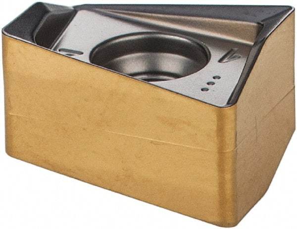 Iscar - H490 ANKX120508 Grade IC808 Carbide Milling Insert - TiAlN/AlTiN/TiN Finish, 0.3602" Thick, 0.8mm Corner Radius - USA Tool & Supply