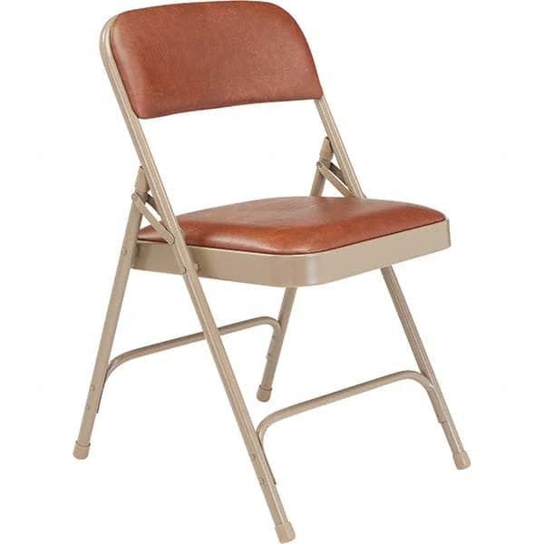National Public Seating - Folding Chairs Pad Type: Folding Chair w/Vinyl Padded Seat Material: Vinyl; Steel - USA Tool & Supply