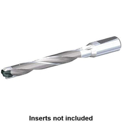 Kennametal - 22.5 to 23mm Diam, 7xD, 168mm Max Depth, 63/64" Shank Diam, 196mm Flute, 257mm OAL, Replaceable Tip Drill - KSEM2250 Insert, 4 Seat Size, Series KSEM - USA Tool & Supply