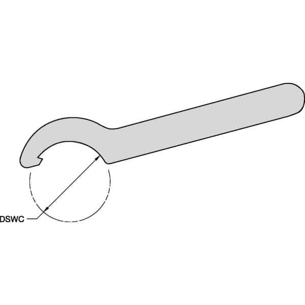 Kennametal - Locknut Wrench for Indexable Tools - Collet Chuck Compatible, TG-DV Toolholder Style Compatibility - USA Tool & Supply