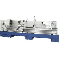 Summit - 30" Swing, 80" Between Centers, 120 Volt, Triple Phase Toolroom Lathe - 5MT Taper, 15 hp, 11 to 700 RPM, 9-1/8" Bore Diam, 58" Deep x 66" High x 164" Long - USA Tool & Supply