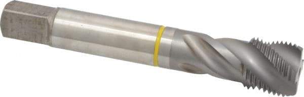 Guhring - 3/4-16 UNF 4 Flute 2B Modified Bottoming Spiral Flute Tap - Cobalt, Bright Finish, 4.252" OAL, Right Hand Flute, Right Hand Thread, Series 3905 - USA Tool & Supply
