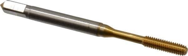 Guhring - #4-48 UNF 2BX Modified Bottoming Thread Forming Tap - Cobalt, TiN Finish, 1-7/8" OAL, Right Hand Thread, Series 3941 - Exact Industrial Supply