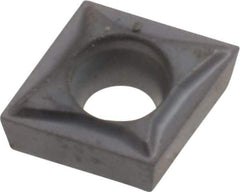 Kennametal - CCGT21.5X0 LF Grade KC5025 Carbide Turning Insert - TiAlN Finish, 80° Diamond, 1/4" Inscr Circle, 3/32" Thick, 0.002" Corner Radius - USA Tool & Supply
