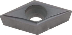 Kennametal - DCGT32.50 LF Grade KC5010 Carbide Turning Insert - TiAlN Finish, 55° Diamond, 3/8" Inscr Circle, 5/32" Thick, 0.0039" Corner Radius - USA Tool & Supply