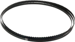 M.K. MORSE - 4 TPI, 7' 9-1/2" Long x 3/8" Wide x 0.025" Thick, Welded Band Saw Blade - High Carbon Steel, Toothed Edge, Raker Tooth Set, Flexible Back, Contour Cutting - USA Tool & Supply