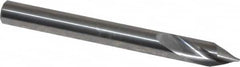 Made in USA - 1/4" Body Diam, 60°, 2-1/2" OAL, Solid Carbide Spotting Drill - USA Tool & Supply