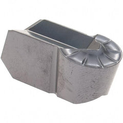 Iscar - 800400GIPY Grade IC907, 8mm Cutting Width Carbide Grooving Insert - Neutral, 4mm Corner Radius, TiAlN Finish - USA Tool & Supply