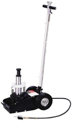 Omega Lift Equipment - 35 Ton Capacity Dual Stage Air Actuated Truck Jack - 8 to 19-1/2" High - USA Tool & Supply