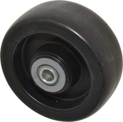 Albion - 5 Inch Diameter x 2 Inch Wide, Polyolefin Caster Wheel - 650 Lb. Capacity, 2-3/16 Inch Hub Length, 1/2 Inch Axle Diameter, Roller Bearing - USA Tool & Supply