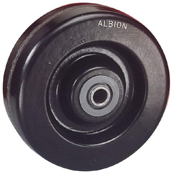 Albion - 12 Inch Diameter x 4 Inch Wide, Phenolic Caster Wheel - 8,000 Lb. Capacity, 4-1/2 Inch Hub Length, 1-1/4 Inch Axle Diameter, Tapered Bearing - USA Tool & Supply