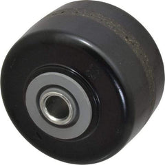 Albion - 3-1/4 Inch Diameter x 2 Inch Wide, Phenolic Caster Wheel - 700 Lb. Capacity, 2-3/16 Inch Hub Length, 1/2 Inch Axle Diameter, Roller Bearing - USA Tool & Supply