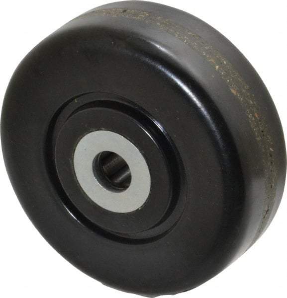 Albion - 3-1/2 Inch Diameter x 1-1/4 Inch Wide, Phenolic Caster Wheel - 400 Lb. Capacity, 1-3/8 Inch Hub Length, 1/2 Inch Axle Diameter, Roller Bearing - USA Tool & Supply