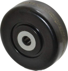 Albion - 3-1/2 Inch Diameter x 1-1/4 Inch Wide, Phenolic Caster Wheel - 400 Lb. Capacity, 1-3/8 Inch Hub Length, 1/2 Inch Axle Diameter, Roller Bearing - USA Tool & Supply