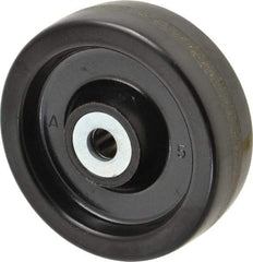 Albion - 4 Inch Diameter x 1-1/4 Inch Wide, Phenolic Caster Wheel - 400 Lb. Capacity, 1-3/8 Inch Hub Length, 1/2 Inch Axle Diameter, Roller Bearing - USA Tool & Supply