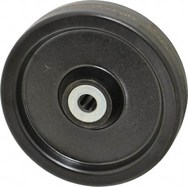 Albion - 5 Inch Diameter x 1-1/4 Inch Wide, Phenolic Caster Wheel - 400 Lb. Capacity, 1-3/8 Inch Hub Length, 1/2 Inch Axle Diameter, Roller Bearing - USA Tool & Supply