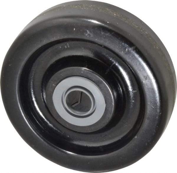 Albion - 5 Inch Diameter x 1-1/2 Inch Wide, Phenolic Caster Wheel - 600 Lb. Capacity, 1-5/8 Inch Hub Length, 1/2 Inch Axle Diameter, Roller Bearing - USA Tool & Supply