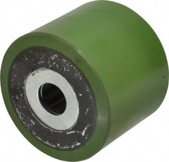 Albion - 4 Inch Diameter x 3-1/4 Inch Wide, Polyurethane Caster Wheel - 1,200 Lb. Capacity, 3-1/4 Inch Hub Length, 1 Inch Axle Diameter, Roller Bearing - USA Tool & Supply
