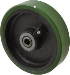 Albion - 6 Inch Diameter x 1-1/2 Inch Wide, Polyurethane Caster Wheel - 840 Lb. Capacity, 2-7/16 Inch Hub Length, 1/2 Inch Axle Diameter, Roller Bearing - USA Tool & Supply