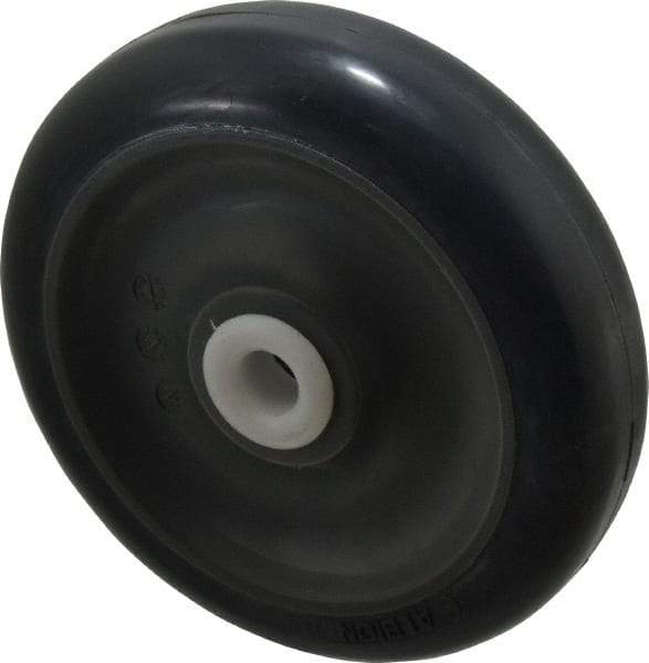 Albion - 5 Inch Diameter x 1-1/4 Inch Wide, Polyurethane Caster Wheel - 440 Lb. Capacity, 1-1/4 Inch Hub Length, 1/2 Inch Axle Diameter, Delrin Bearing - USA Tool & Supply