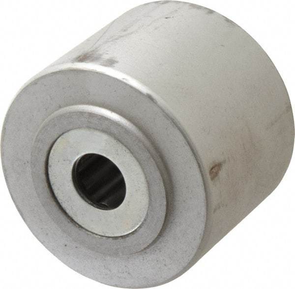 Albion - 4 Inch Diameter x 3 Inch Wide, Cast Iron Caster Wheel - 2,000 Lb. Capacity, 3-1/4 Inch Hub Length, 1 Inch Axle Diameter, Roller Bearing - USA Tool & Supply