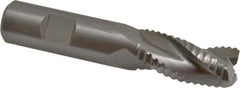Kennametal - 3/4" Diam, Extra Coarse Pitch, 1-1/2" LOC, 3 Flute Solid Carbide Roughing Square End Mill - Uncoated, 4" OAL, 3/4" Shank Diam, Single End, Centercutting, 37° Helix - USA Tool & Supply
