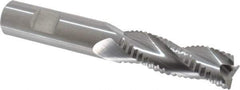 Kennametal - 3/4" Diam, Fine Pitch, 2-1/4" LOC, 3 Flute Solid Carbide Roughing Square End Mill - Uncoated, 5" OAL, 3/4" Shank Diam, Single End, Centercutting, 37° Helix - USA Tool & Supply