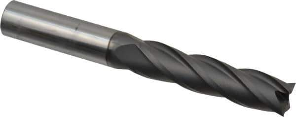 Niagara Cutter - 1/2", 2" LOC, 1/2" Shank Diam, 4" OAL, 4 Flute, Solid Carbide Square End Mill - Single End, Diamond Finish, Spiral Flute, 30° Helix, Right Hand Cut, Right Hand Flute, Series DIAL430 - USA Tool & Supply