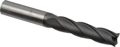 Niagara Cutter - 1/2", 2" LOC, 1/2" Shank Diam, 4" OAL, 4 Flute, Solid Carbide Square End Mill - Single End, Diamond Finish, Spiral Flute, 30° Helix, Right Hand Cut, Right Hand Flute, Series DIAL430 - USA Tool & Supply