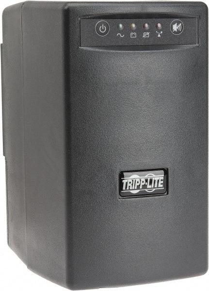 Tripp-Lite - 12 Amp, 500 VA, Wall Mount Line Interactive Backup Uninterruptible Power Supply - Backup 4 min with Full Load & 14.6 min with Half Load, 120 VAC Input, 110, 115 & 120 VAC Output, 300 Watt Output, 1 Phases, 6 Outlets - USA Tool & Supply