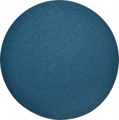 Superior Abrasives - 24" Diam, 36 Grit Zirconia Alumina Adhesive PSA Disc - Very Coarse Grade, Blue, X Weighted Backing, Flexible - USA Tool & Supply