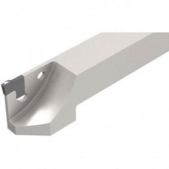 Iscar - External Thread, 1.2795" Max Depth of Cut, 3.7mm Min Groove Width, 150.5mm OAL, Left Hand Indexable Grooving Cutoff Toolholder - 25mm Shank Height x 25mm Shank Width, TAG Insert Style, TGT Toolholder Style, Series Tang-Grip - USA Tool & Supply