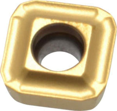 Seco - SPGX0703 C1 Grade T400D Carbide Indexable Drill Insert - TiAlN/TiN Finish, Square, 5/16" Inscribed Circle - USA Tool & Supply