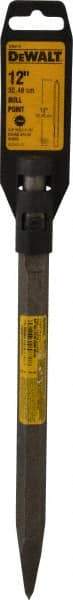 DeWALT - 12" OAL, 3/4" Shank Diam, Moil Point Chisel - Spline Drive, Spline Shank, Steel - USA Tool & Supply