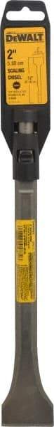 DeWALT - 2" Head Width, 12" OAL, 21/32" Shank Diam, Scaling Chisel - Spline Drive, Spline Shank, Steel - USA Tool & Supply