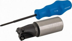 Kennametal - 1-1/4" Cutter Diam, 0.059" Max Depth of Cut, Indexable High-Feed Face Mill - 3.855" High, XD... 0904... Inserts, Series 7792 VXD - USA Tool & Supply