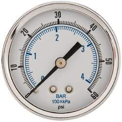 Parker - FRL Pressure Gauge - Use with 06/16/07/17/P3N - USA Tool & Supply