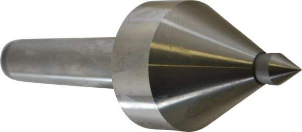 Royal Products - MT3 Taper Shank, 2-1/8" Head Diam 2,160 & 2,490 Lb Capacity Live Center - 5,000 Max RPM, 2.22" Head Length, 1/2" Point Diam, 0.74" Point Len, 330 Lb Max Workpc, 6-3/8" OAL, 1/2" Tip Diam, Long Point - USA Tool & Supply