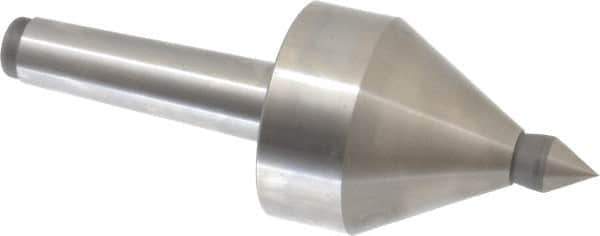 Royal Products - MT3 Taper Shank, 2-1/2" Head Diam 5,000 & 5,685 Lb Capacity Live Center - 4,000 Max RPM, 2.6" Head Length, 5/8" Point Diam, 15/16" Point Len, 685 Lb Max Workpc, 6-15/16" OAL, 5/8" Tip Diam, Long Point - USA Tool & Supply