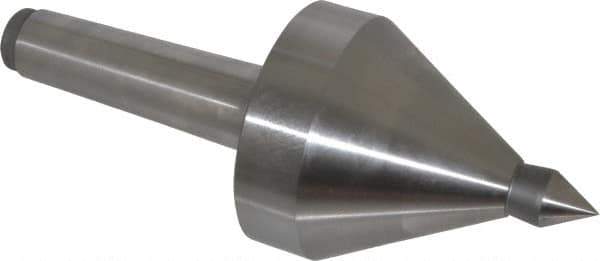 Royal Products - MT4 Taper Shank, 3-3/8" Head Diam 5,700 & 6,865 Lb Capacity Live Center - 3,500 Max RPM, 3.15" Head Length, 3/4" Point Diam, 1-1/8" Point Len, 1,165 Lb Max Workpc, 8-11/16" OAL, 3/4" Tip Diam, Long Point - USA Tool & Supply