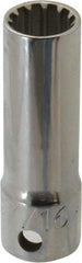 Proto - 3/8" Drive, 7/16" Socket, Spline Socket - 12 Points, 2-1/8" OAL - USA Tool & Supply