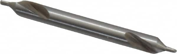 Interstate - #1 Plain Cut 60° Incl Angle High Speed Steel Combo Drill & Countersink - USA Tool & Supply