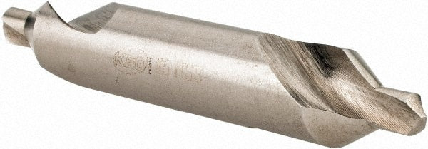 Keo - #5 Plain Cut 60° Incl Angle High Speed Steel Combo Drill & Countersink - USA Tool & Supply