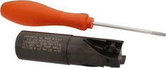 Kennametal - 1-1/4" Cut Diam, 18.03mm Max Depth of Cut, 1-1/4" Shank Diam, 115.06mm OAL, Indexable Square Shoulder End Mill - EC18.., EP18.. Inserts, Weldon Shank, 0° Lead Angle, Through Coolant - USA Tool & Supply