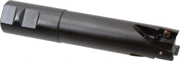 Kennametal - 1-1/4" Cut Diam, 18.03mm Max Depth of Cut, 1-1/4" Shank Diam, 165.86mm OAL, Indexable Square Shoulder End Mill - EC18.., EP18.. Inserts, Weldon Shank, 0° Lead Angle, Through Coolant - USA Tool & Supply