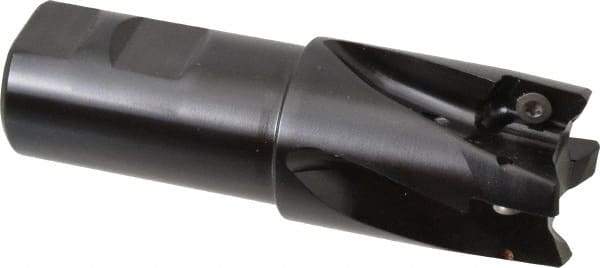 Kennametal - 1-1/2" Cut Diam, 18.03mm Max Depth of Cut, 1-1/4" Shank Diam, 115.06mm OAL, Indexable Square Shoulder End Mill - EC18.., EP18.. Inserts, Weldon Shank, 0° Lead Angle - USA Tool & Supply