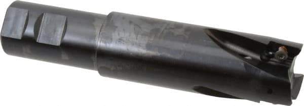 Kennametal - 1-1/2" Cut Diam, 18.03mm Max Depth of Cut, 1-1/4" Shank Diam, 165.86mm OAL, Indexable Square Shoulder End Mill - EC18.., EP18.. Inserts, Weldon Shank, 0° Lead Angle - USA Tool & Supply
