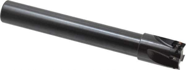 Kennametal - 1-1/2" Cut Diam, 14.48mm Max Depth of Cut, 1-1/4" Shank Diam, 254mm OAL, Indexable Square Shoulder End Mill - EC14.., EP14.. Inserts, Cylindrical Shank, 0° Lead Angle, Through Coolant - USA Tool & Supply